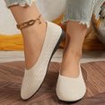 thumbnail image 6 of Dpityserensio Flats Shoes Women Dressy Comfortable Breathable Shallow Mouth Fashionable Fall And Winter Style Trendy Flying Woven Fabric Flat Shoes, 6 of 6