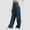 Navy, variant on Plus Size Womens Solid Color Casual Loose Sports Pants And Sweatpants With Pocket