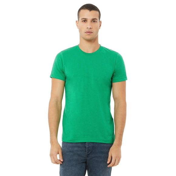 Bella Canvas Mens CVC Jersey Tee, S, Heather Kelly