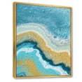 thumbnail image 3 of Abstract Composition In Blue and Yellow VI 12 in x 20 in Framed Painting Canvas Art Print, by Designart, 3 of 5