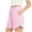 Pink, variant on CBASIHI Womens Summer Gingham Shorts With Pockets- Lightweight Trendy Casual Beach Elastic Drawstring Waist Wide Leg Lounge Shorts Red Size S-3XL