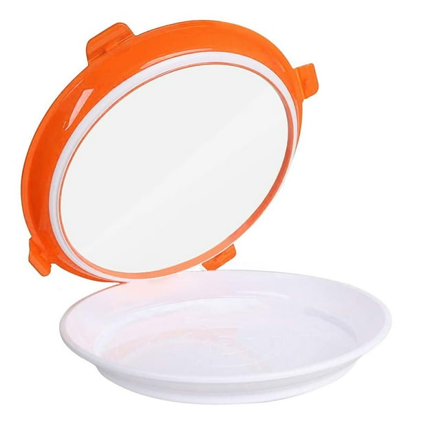 Bandeja fresca Sellado al vacío Bandeja de conservación de alimentos Refrigerador Cocina Contenedor de almacenamiento de alimentos, Naranja sidaley HA003377-02B