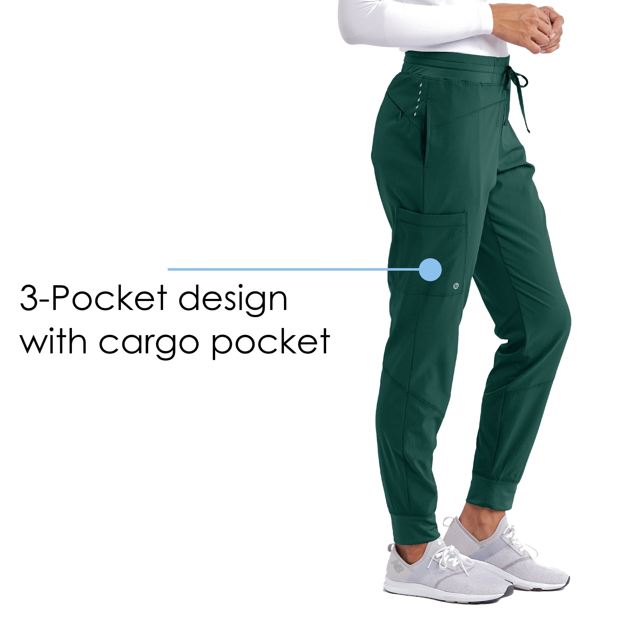 Boost 4-Pocket Mid-Rise Jogger Scrub Pant – Barco