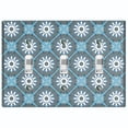 thumbnail image 1 of Metal Light Switch Plate Cover Mandala Blue Floral Pattern Damask MDL116, 1 of 1