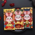 thumbnail image 3 of 6Pcs Rabbit Year Red Packet Creative Folding Cartoon Chinese New Year Money Envelope (125mm X 80mm), 3 of 7