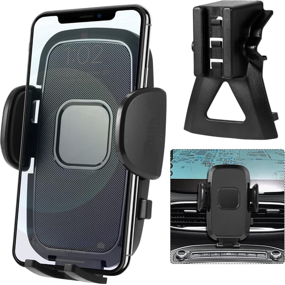 Car Cell Phone Holder Mount for Hyundai Santa Fe 2023 2022 2021 2020 2019 Accessories, Dashboard & Air Vent Bracket with Custom Base Compatible for 4.0"-7.0" Cell Phones