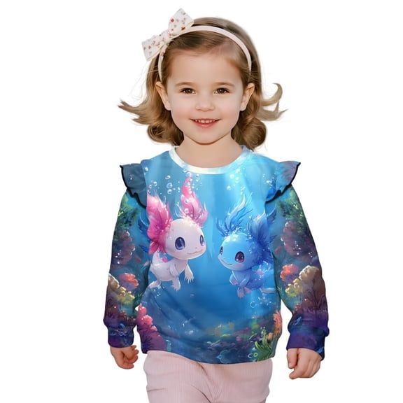 Garronmavis Cute Corgi Pullover Sweatshirt Stylish Casual Long Sleeve Fall Winter Tops Breathable Pullover Drop Shoulder Sweater Top 2T Girls Crewneck Sweatshirt for Daily Life