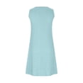 thumbnail image 5 of OSOLU Solid Color Women Summer Fashion Casual Loose Sleeveless V Tie Pocket Dress Boho Sundress Dresses For Women 2025 Elegant Classy, 5 of 5