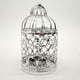 thumbnail image 2 of Portavelas decorativo de metal con diseño floral calado para velas pequeñas. A-plata, 2 of 9