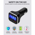 USB C Car Charger Adapter with Voltage Meter Battery Monitor, 30W