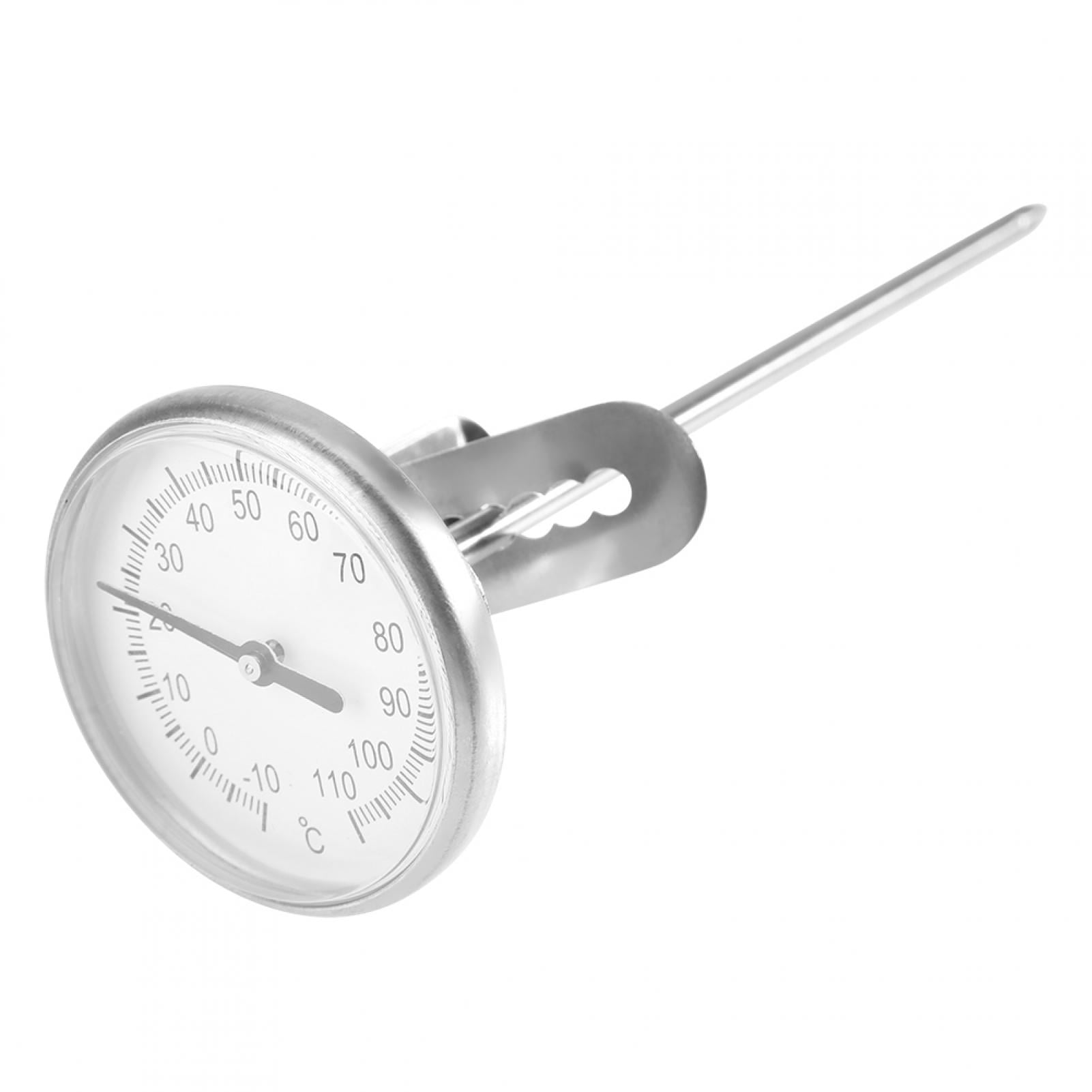 Gshy Milk Coffee Thermometer Milk Frothing Accessories Stainless Steel Easy to Clean for Coffee Drinks 