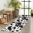 thumbnail image 5 of Tzou Cow Print Runner Rugs 2' x 6' – Modern Washable Low Pile Throw Rug with Non-Slip Backing, Stain-Resistant Soft Floor Carpet for Living Room, Bedroom, Kitchen (Machine Washable), 5 of 9