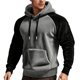 thumbnail image 3 of WILLBEST Sudadera con Capucha y Forro Europeo para Hombre, Otoño/Invierno, con Bloqueo De Color y Extra XXGrande, 3 of 6