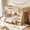 Twin XL Over Queen, Natural, variant on Bellemave Twin over Twin Bunk Bed with Bookcase Headboard Convertible Rubber Wood Bunk Bed with Ladders and Storage Shelves, Detachable Bunk Bed Frame , Gray