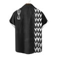 thumbnail image 2 of Black Short Sleeve Shirts for Mens Summer Fall Turtle Neck Floral Sport Gym Bowling Beach Lounge Hippy Victorian Hawaiian Tops Blouses Shirts Mens 2026 XL, 2 of 6