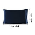 thumbnail image 6 of PiccoCasa Silk Pillowcase with Zipper, Royal Blue Standard(20"x26"), 6 of 6