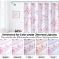 thumbnail image 6 of Pink and White Floral Shower Curtain Aesthetic, Plant Spring Light Pink Flower Decorative Shower Curtains for Bathroom 72" W x 72" L, 6 of 7