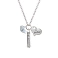 thumbnail image 2 of Delight Jewelry Silvertone Little Bird Initial - I - Always My Mother Bar Zoe Necklace, 2 of 4