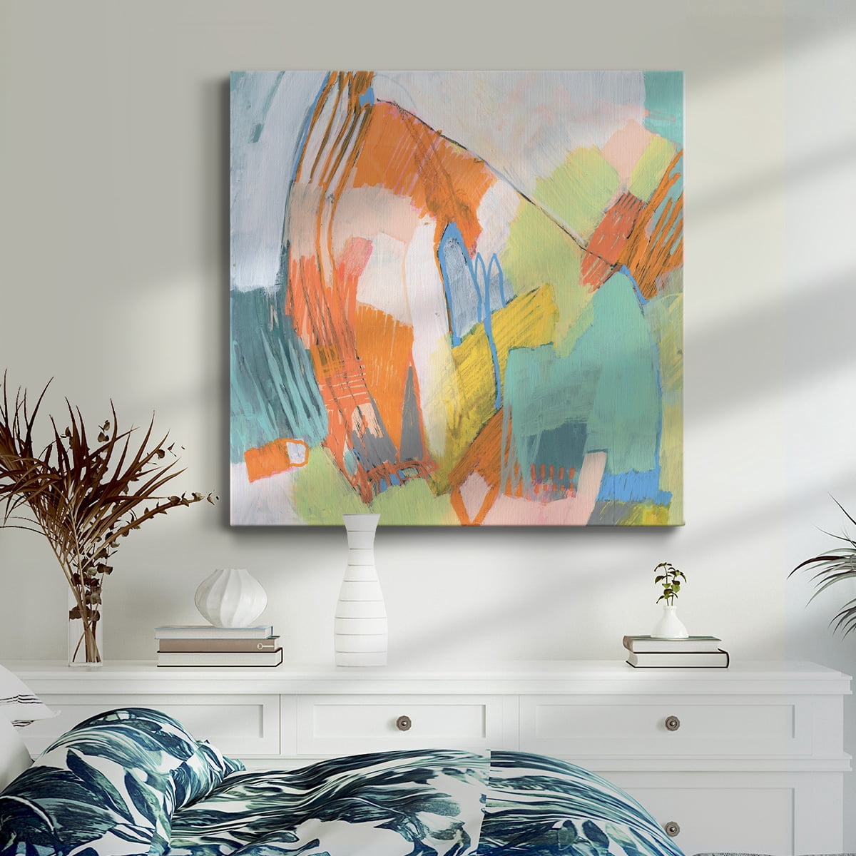 Wexford Home Candied Sherbet I-Premium Gallery Wrapped Canvas, 40" x 40" - Ready to Hang