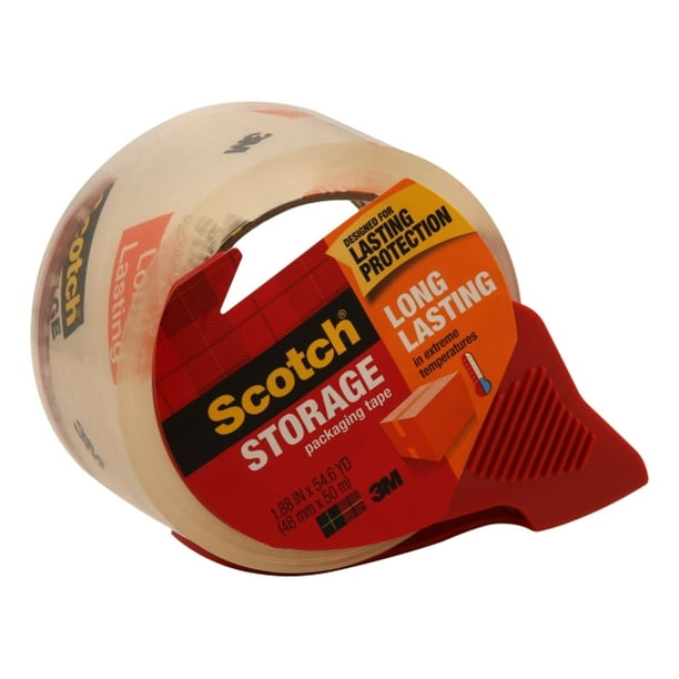 Scotch 3650 Moving and Storage Tape, 1.88 Inches x 54.65 Yards, Clear