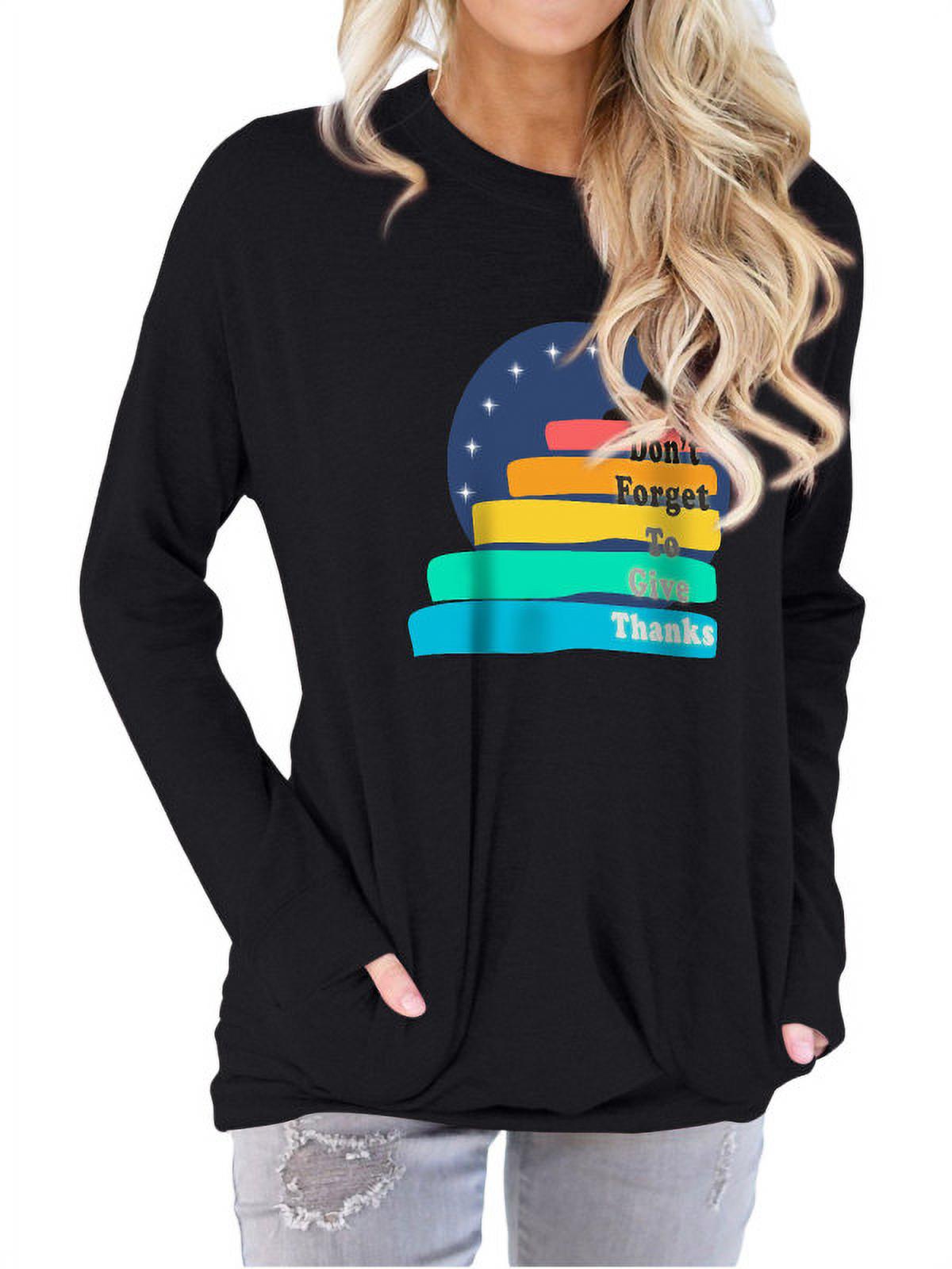 Printed Thanksgiving Sweatshirt 
