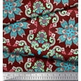 thumbnail image 3 of Soimoi Polyester Crepe Fabric Mandala Ethnic Printed Fabric 1 Yard 42 Inch Wide, 3 of 3