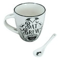 thumbnail image 2 of Wicca Occult Magic Bat Brew Spell Cauldron Porcelain Coffee Mug And Spoon Set, 2 of 7