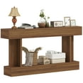 thumbnail image 1 of HOMCOM Table Console de 63 Pouces de Long, Table d'Entrée Vintage, Brun Foncé, 1 of 10