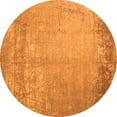 thumbnail image 1 of Ahgly Company Indoor Round Abstract Orange Contemporary Area Rugs, 3' Round, 1 of 1