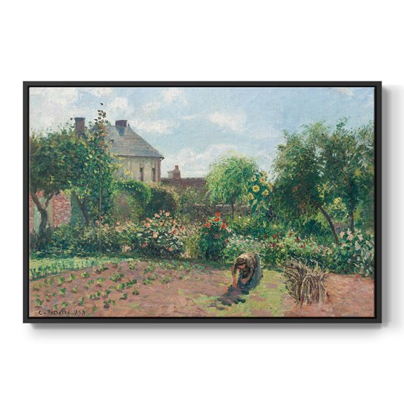 Vintage Landscape-CCLII By Wexford Home Framed in Black Wood Gallery Wrapped Canvas 17 in. x 25 in.