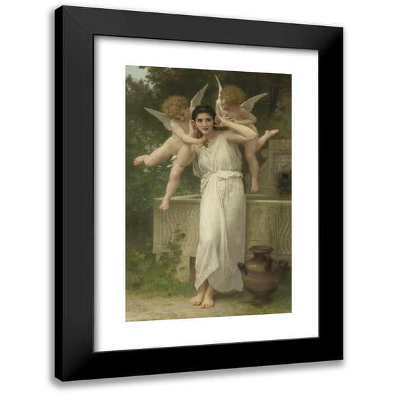 William Bouguereau 11x14 Black Modern Framed Museum Art Print Titled - Youth
