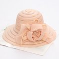 thumbnail image 2 of D-GROEE Floral Fascinator Church Floppy Wide Brim Bucket Hat for Party, 2 of 5
