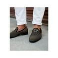 thumbnail image 5 of Stacy Adams Men Shoes Swagger Studded Slip On Satin Black Gold 25228-715, 5 of 7