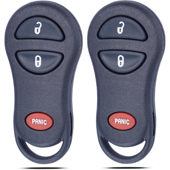 Key Fob Keyless Entry Fits for Chrysler Town & Country Chrysler Voyager Ram Dakota Durango Caravan 1999 2000 2001 2002 2003 2004 2005 Remote Control Key Replacement GQ43VT17T (set of 2)