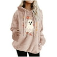 thumbnail image 2 of JUSLIO Womens Hoodies Drawstring with Pockets Everyday Wear Fleece Long Sleeved Hooded Sweatshirts, 2 of 4
