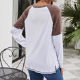 thumbnail image 3 of fatyb Long Sleeve Shirts for Women Color Block Loose Tee Shirts Casual Crewneck Pullover Summer Tops, 3 of 7