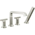 thumbnail image 2 of Delta T4789-Lhp Tetra Tub Deck Mounted Roman Tub Filler - Lumicoat Champagne Bronze, 2 of 5