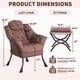 thumbnail image 3 of Yeshouse Sillón reclinable ergonómico, sillón de lectura con reposapiés plegable, sillón moderno para espacios pequeños con funda extraíble y lavable, 3 of 8