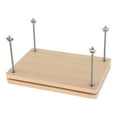 thumbnail image 3 of Siruishop Wooden Book Press Convenient Practical Manual Binding Press Bookbinding Supplies, 3 of 7