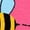 Vintage Hot Pink, variant on Inktastic Cute Flying Bumble Bee Boys or Girls Toddler T-Shirt