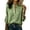 Green_#01, variant on Heavy Industry Stand Collar Embroidered Blouse, V-Neck Womens Floral Print Long Sleeve Blouse Elegant Spring Top,Brown M
