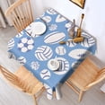 thumbnail image 2 of Baseball Football Pattern Square Tablecloth,Waterproof Square Table Cover,Wipeable Spillproof Washable Table Cover for Home Kitchen Party Decor 60"x60"(152x152cm), 2 of 6