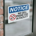 thumbnail image 4 of (2 Pack) No Cell Phone Use In Facility Sign, 4 of 7