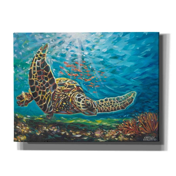 Epic Graffiti 'Deep Sea Swimming I' by Carolee Vitaletti Canvas Wall Art, 34"x26"