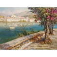 thumbnail image 2 of Obuchovsky, Yury 18x15 White Modern Wood Framed Museum Art Print Titled - Oleanders in Kadakes, 2 of 4