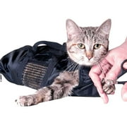 Yunnyp Cat Grooming Bag, Pet Pouch, Adjustable for Trimming Claw Nails Heavy Duty Mesh Feline Grooming Bathing