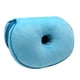 thumbnail image 1 of Cojín de asiento de espuma viscoelástica cómodo con forma de dona y soporte para la espalda y los glúteos. Azul, 1 of 9