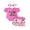 Magenta, variant on BemeyourBBs Baby Girl Summer Outfits Letter Boots Cow Print Crew Neck Short Sleeve Romper Shorts and Bow Headband 3 Pcs Set