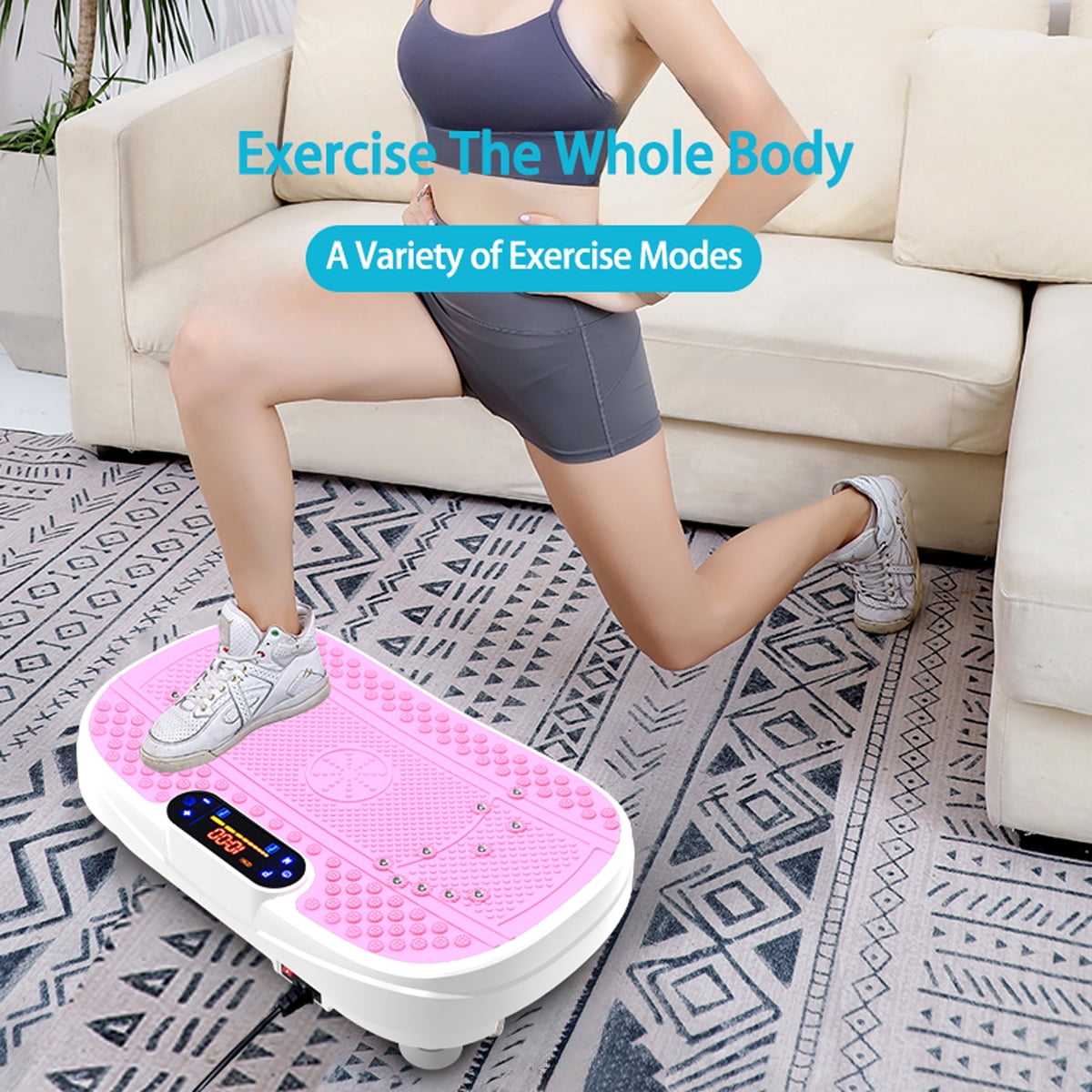 SAYGOGO Vibrating Board with Remote Control, 3D Motion Vibration Plate for Full Body Workout & Rehabilitation
