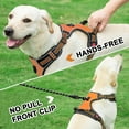 thumbnail image 2 of Astarin No Pull Dog Harness for Large Dogs,No Choke Front Clip Dog Reflective Harness, Adjustable and Comfortable for Easy Walking, Adjustable 2 Metal Rings 3 Buckles,Orange/L, 2 of 6